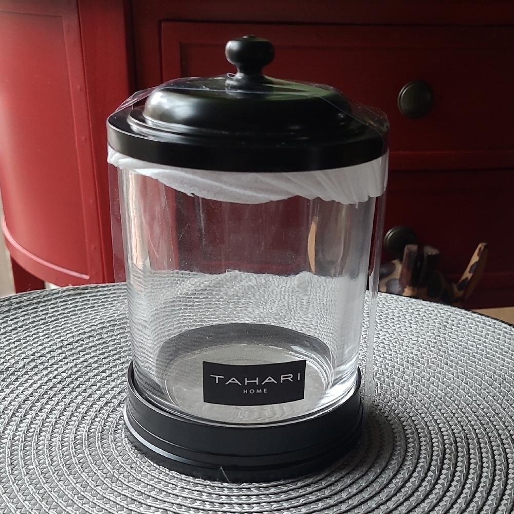 Tahari Home  Glass Canister